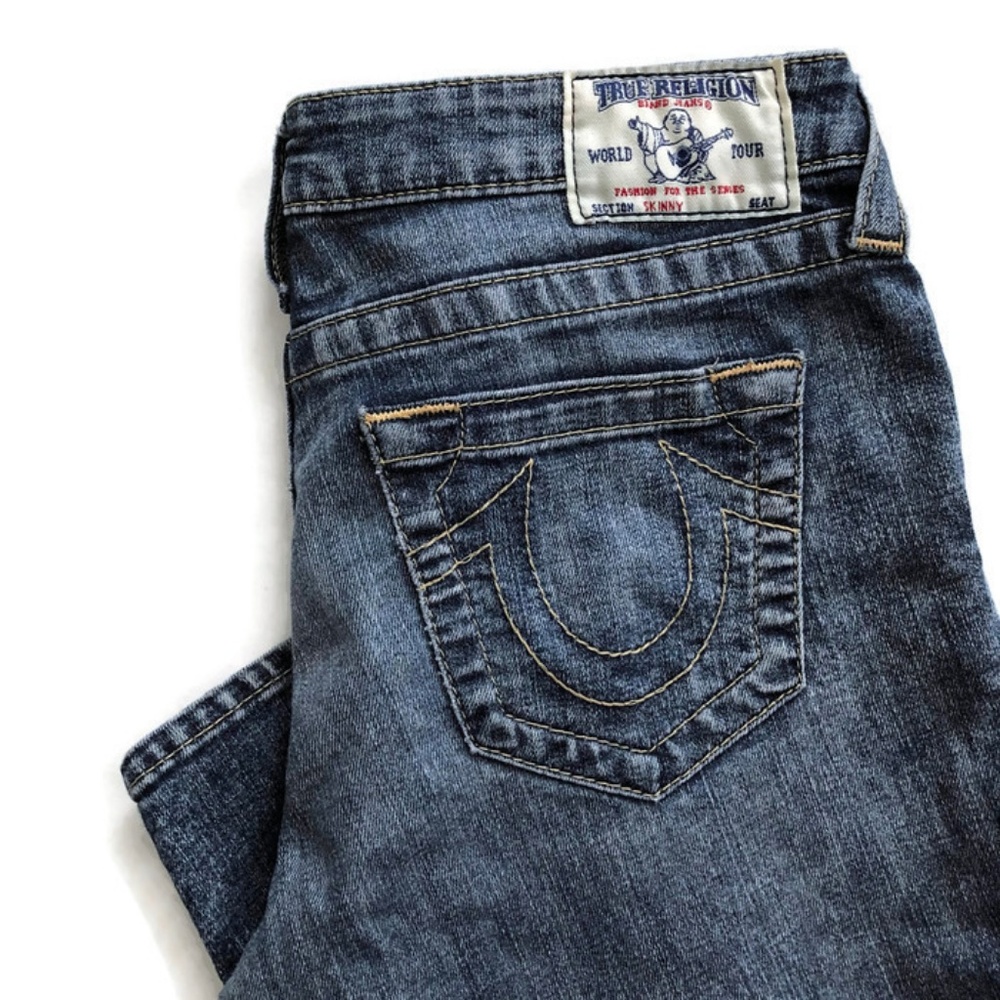 True Religion Jeans Skinny Basic Stonewash Denim - Picture 4 of 8